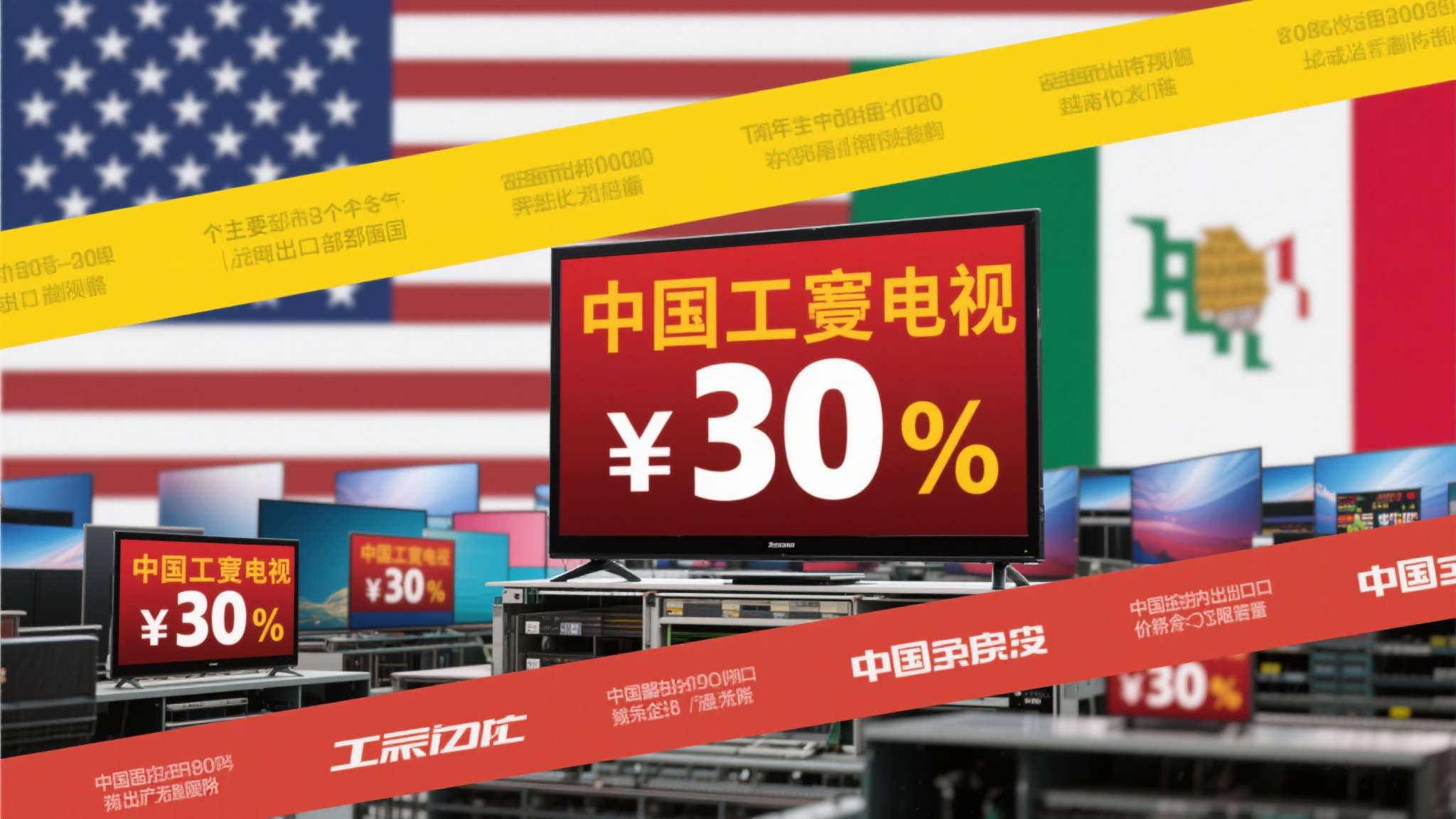 近年来，多个主要出口目的国相继对中国电视产品加征关税或实施反倾销调查。以美国市场